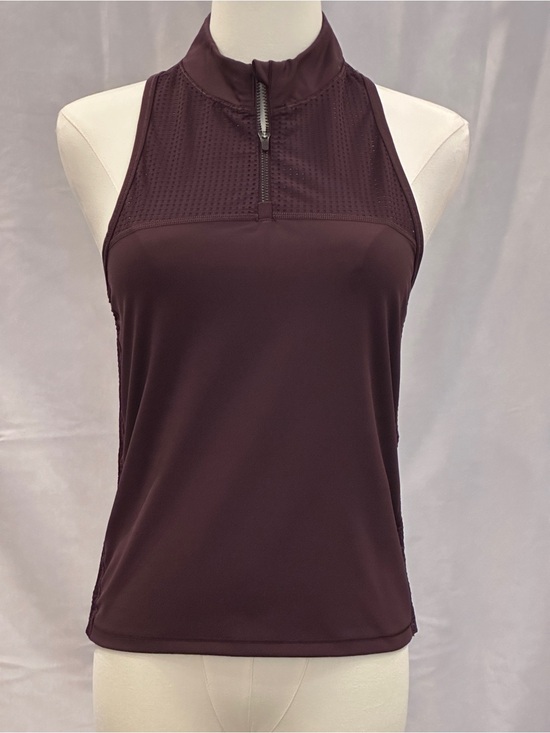 Athleta Tops - Athleta Plum High-Neck Zip Athletic Tank